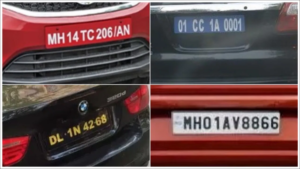 Red Number Plate India