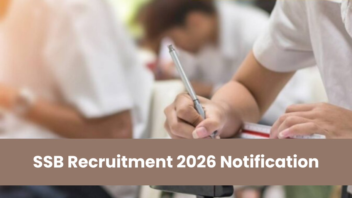SSB Recruitment 2026 Notification