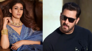Actor Salman Khan and Lady Superstar Nayanthara in a promotional frame for their upcoming Pan-India movie