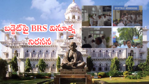 Telangana Budget Protest