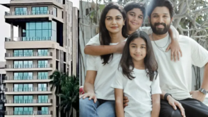 ముంబైలోని జుహూ బీచ్ ప్రాంతంలో అల్లు అర్జున్ అద్దెకు తీసుకున్న విలాసవంతమైన అపార్ట్‌మెంట్ వ్యూ.