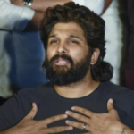 Actor Allu Arjun representing his personality rights case in court and a thematic poster of Pushpa 3.