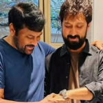 మెగాస్టార్ చిరంజీవి మరియు దర్శకుడు బాబీ కలయికలో రాబోతున్న కొత్త సినిమా పోస్టర్ లేదా కాన్సెప్ట్ ఆర్ట్.