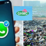 Piles of garbage and construction waste on a Hyderabad road illustrating the failure of the civic complaint system.