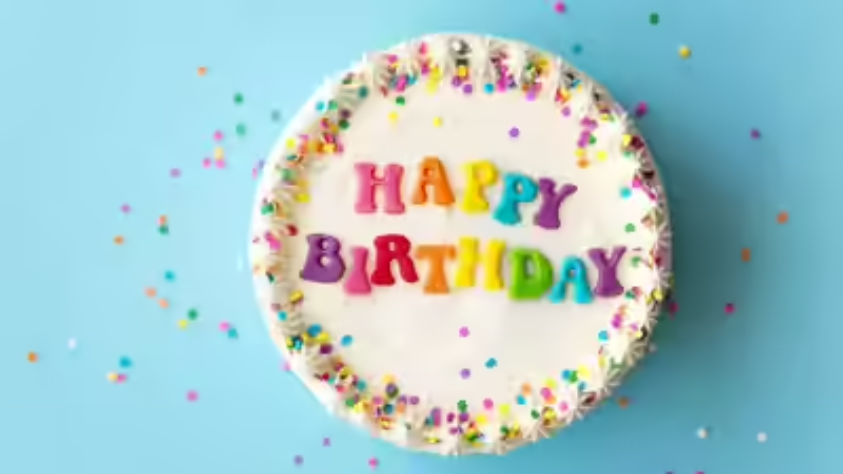 A birthday cake with food safety issues and hygiene concerns at a private party in Hyderabad.