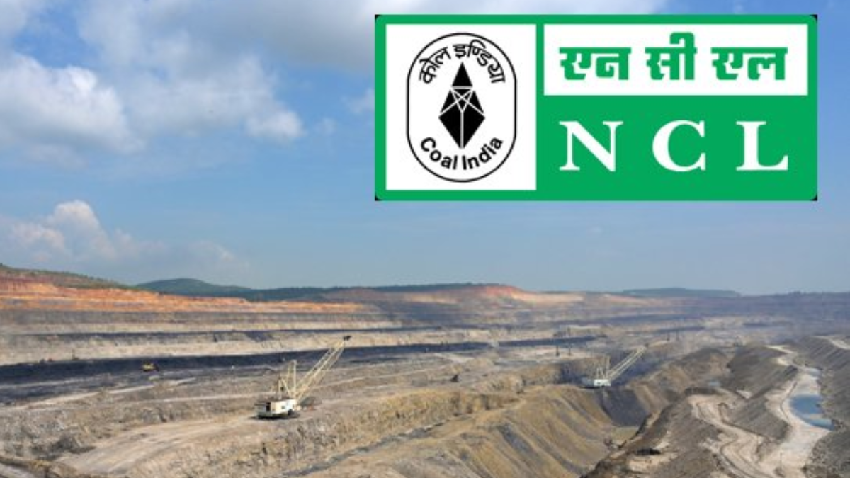 Official notification banner of Northern Coalfields Limited (NCL) for 577 various job openings.