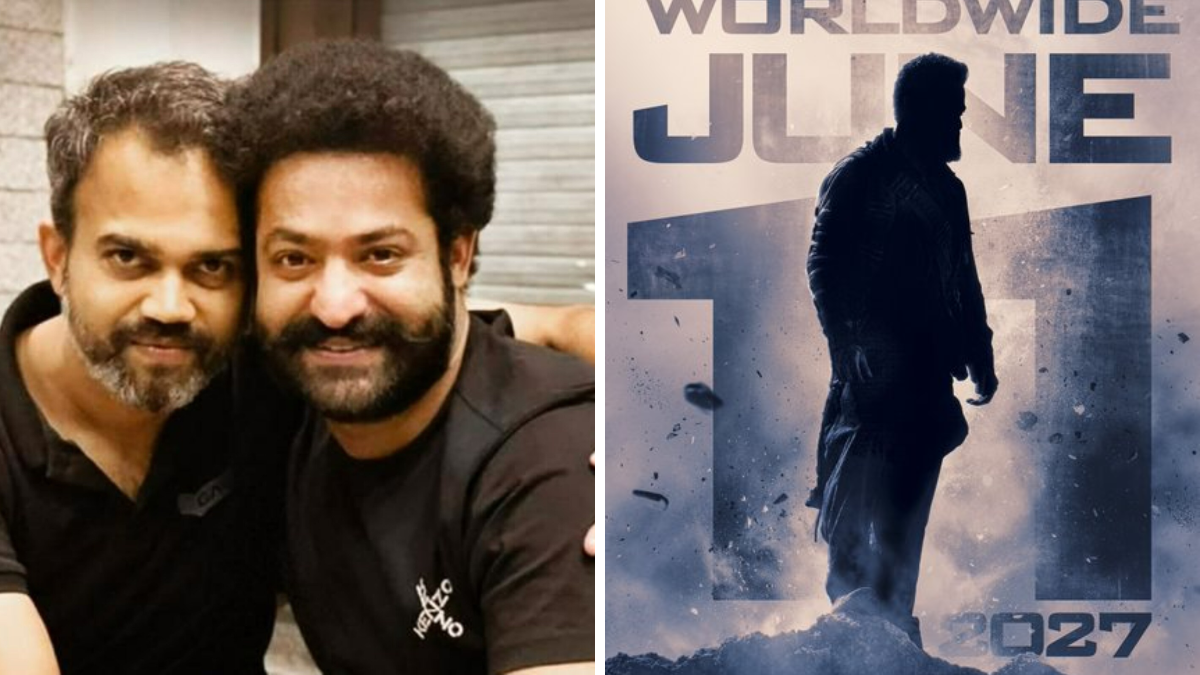 ఎన్టీఆర్-ప్రశాంత్ నీల్ సినిమా రిలీజ్ డేట్ ప్రకటిస్తూ విడుదల చేసిన ఇంటెన్స్ షాడో పోస్టర్.