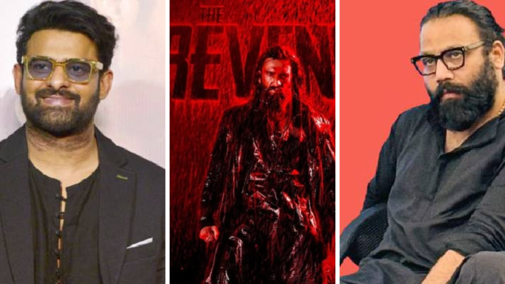 Pan-India star Prabhas and Director Sandeep Reddy Vanga watching a movie at Allu Cinemas in Hyderabad.