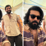 పెద్ది సినిమా సెట్స్‌లో హీరో రామ్ చరణ్ మరియు దర్శకుడు బుచ్చిబాబు సానా.