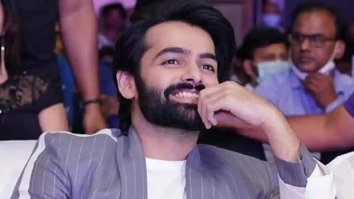 Tollywood actor Ram Pothineni smiling during a recent interview discussing his personal life and marriage plans.