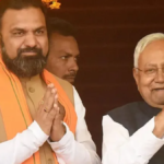 Samrat Choudhary being elected as the NDA legislative party leader in Patna, Bihar.