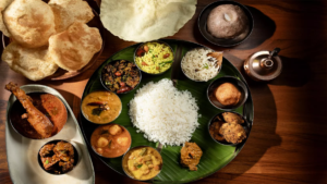 A person eating food slowly and mindfully, focusing on chewing properly for better digestion.