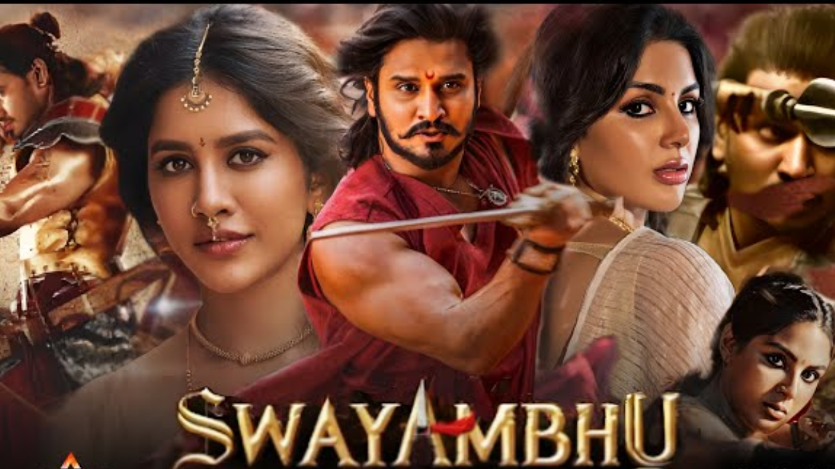 Actor Nikhil Siddhartha in a warrior look from the movie Swayambhu.